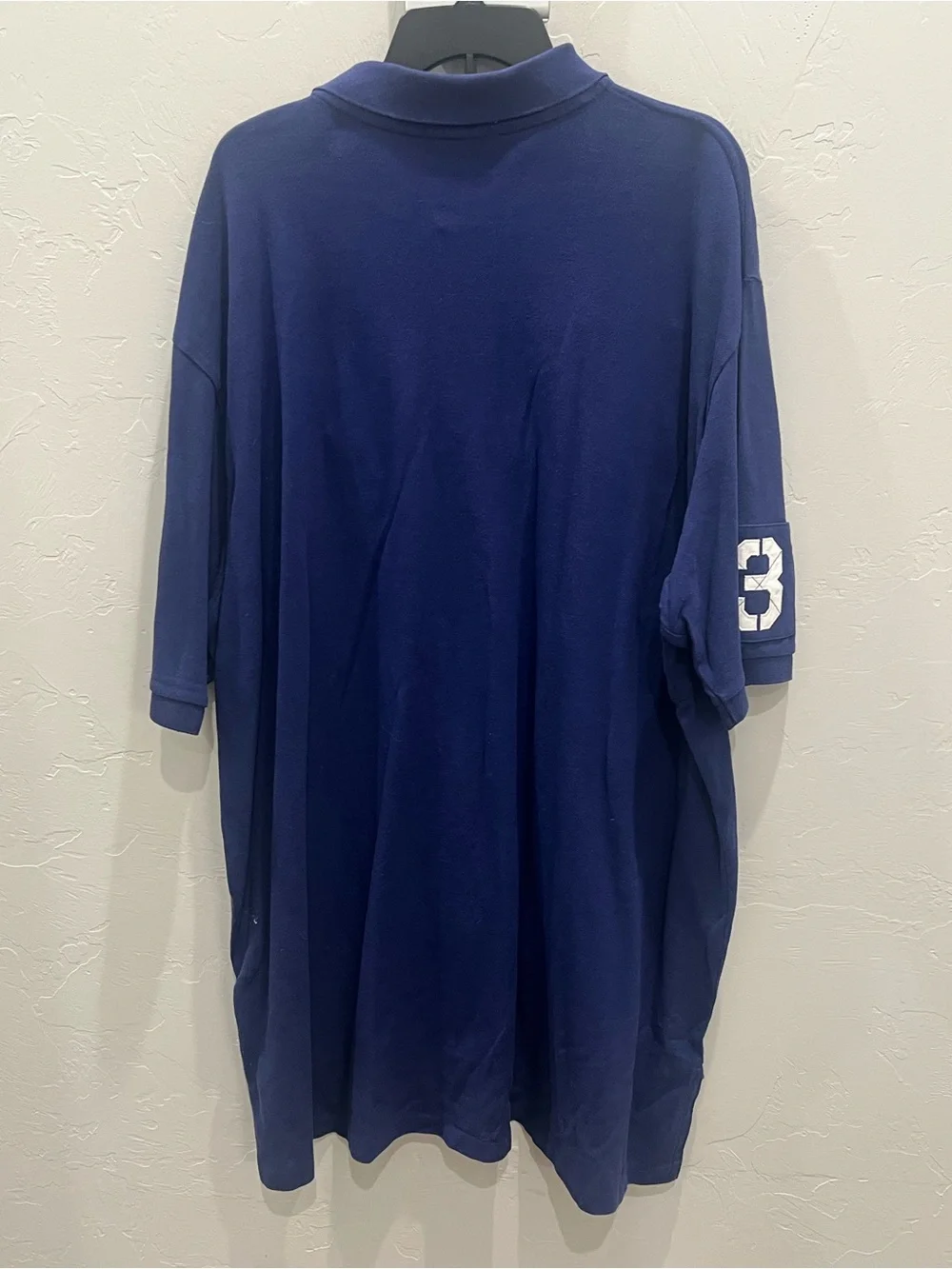 Polo Ralph Lauren Polo Shirt Mens 3XLT Navy Cotton Big Pony Logo Preppy #3 Tall